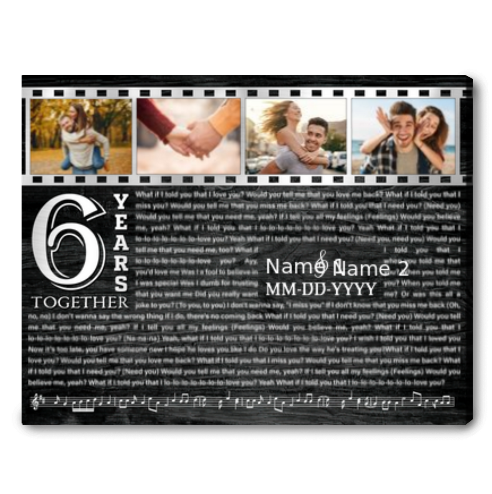 Personalized 6th Anniversary Gift For Him Wedding Anniversary Gift For Her Ideas