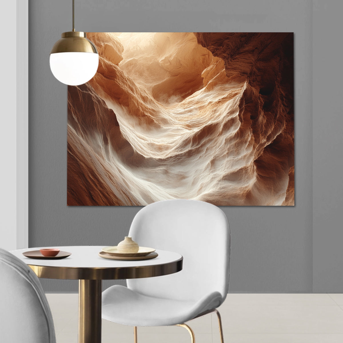 Whispers of the Canyon Geological Abstract Canvas Wall Art