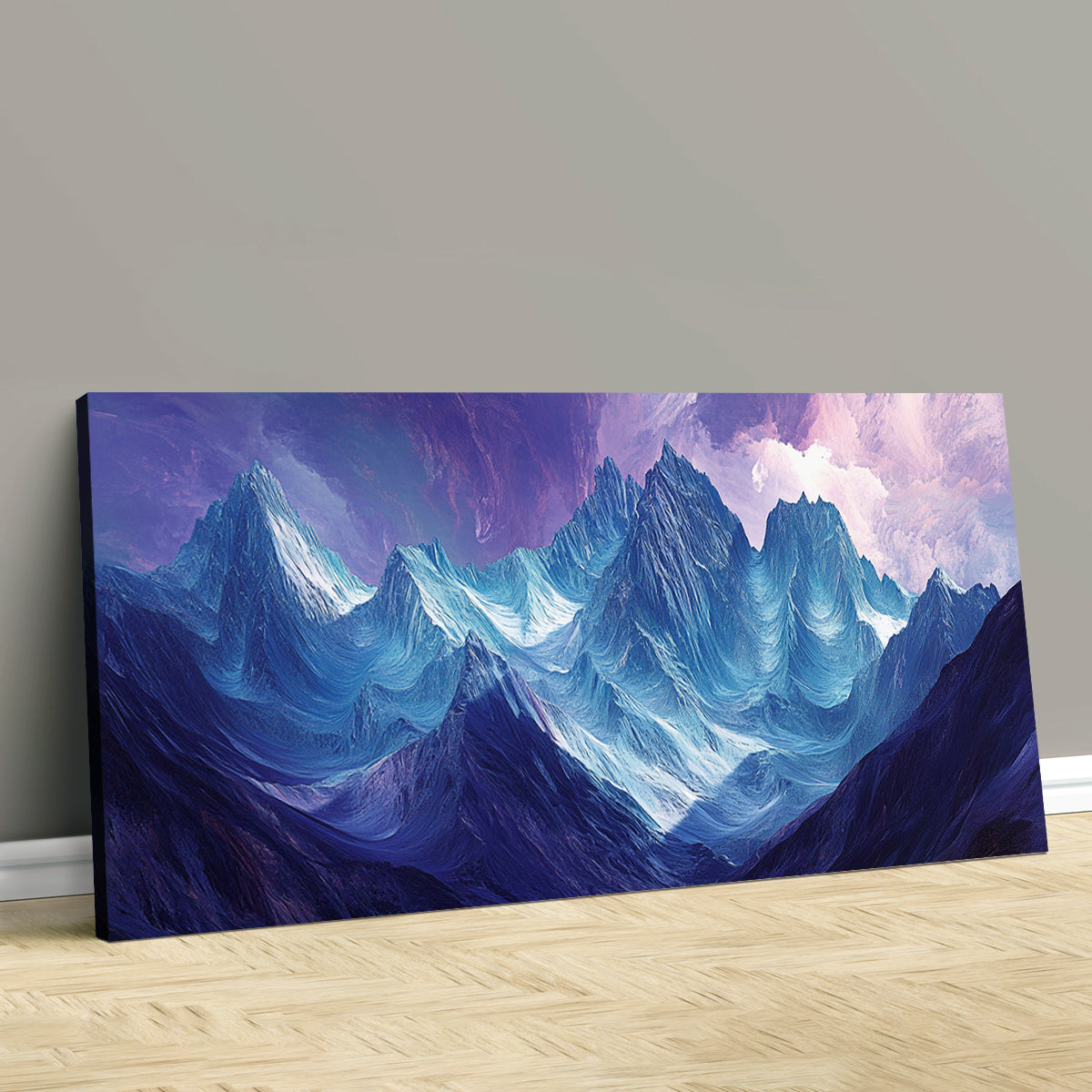 Mystic Mountains Landscape Abstract Canvas Wall Art