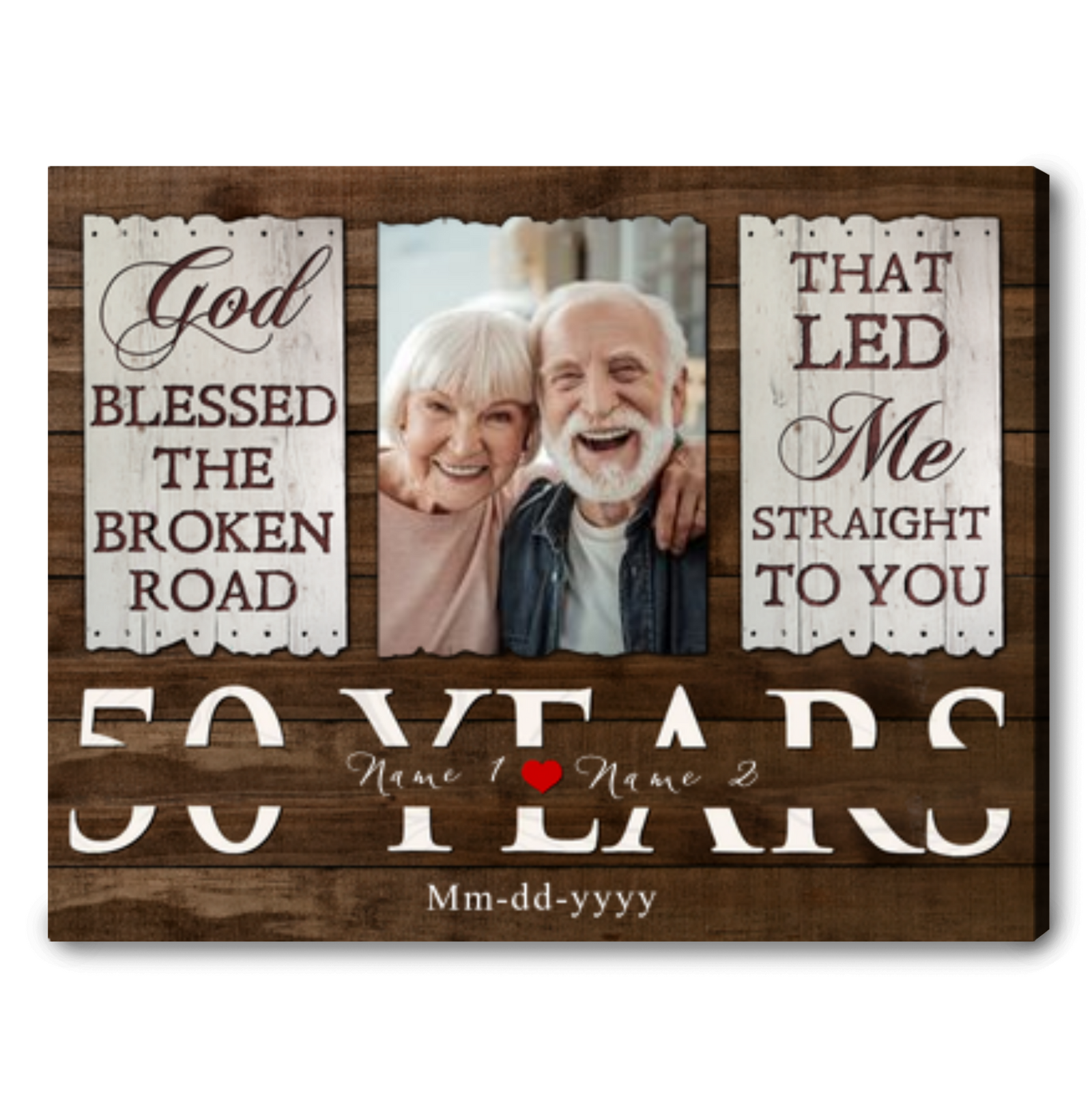 50th Wedding Anniversary Celebration Ideas For Parents Personalized Photo Collage Canvas