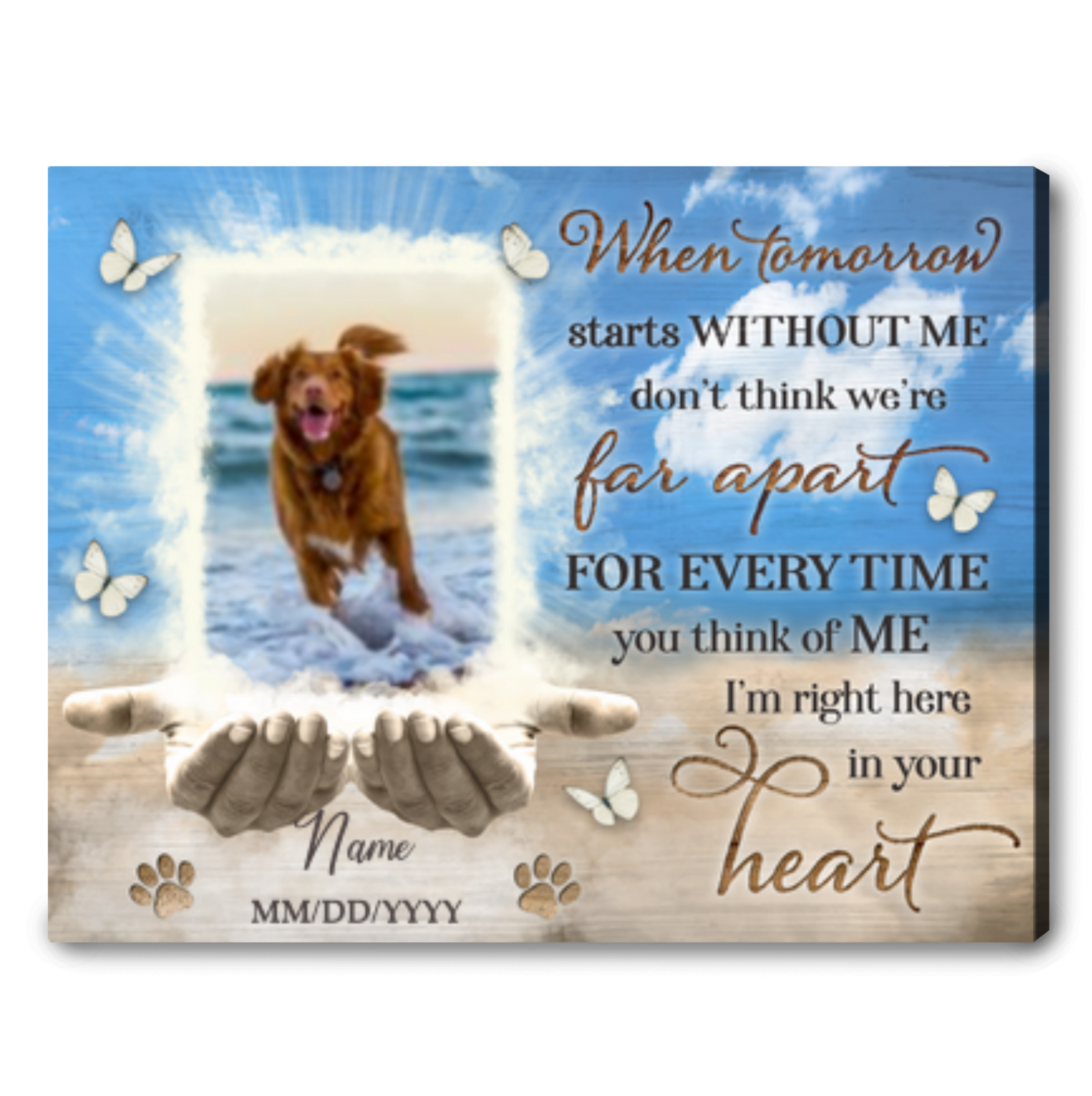 Personalized Dog Memorial Gift Rememberance Gift For Loss Of Dog