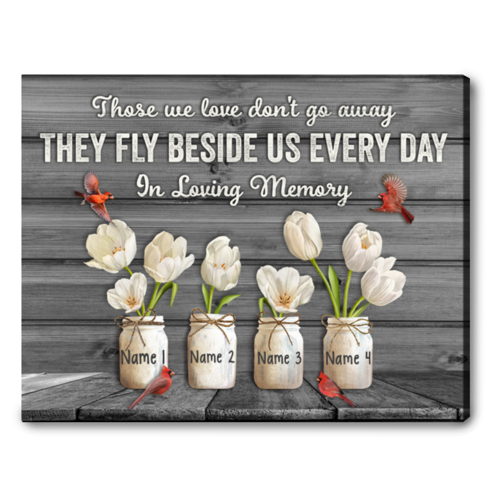 Personalized Memorial Gifts Canvas Print Wall Art For Remembering Loved Ones