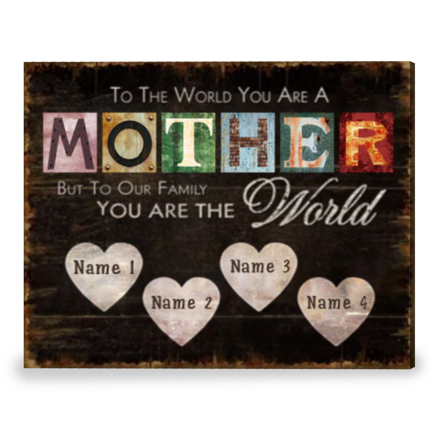 Meaningful Mother's Day Personalized Gift Mom Who Has Everything Canvas