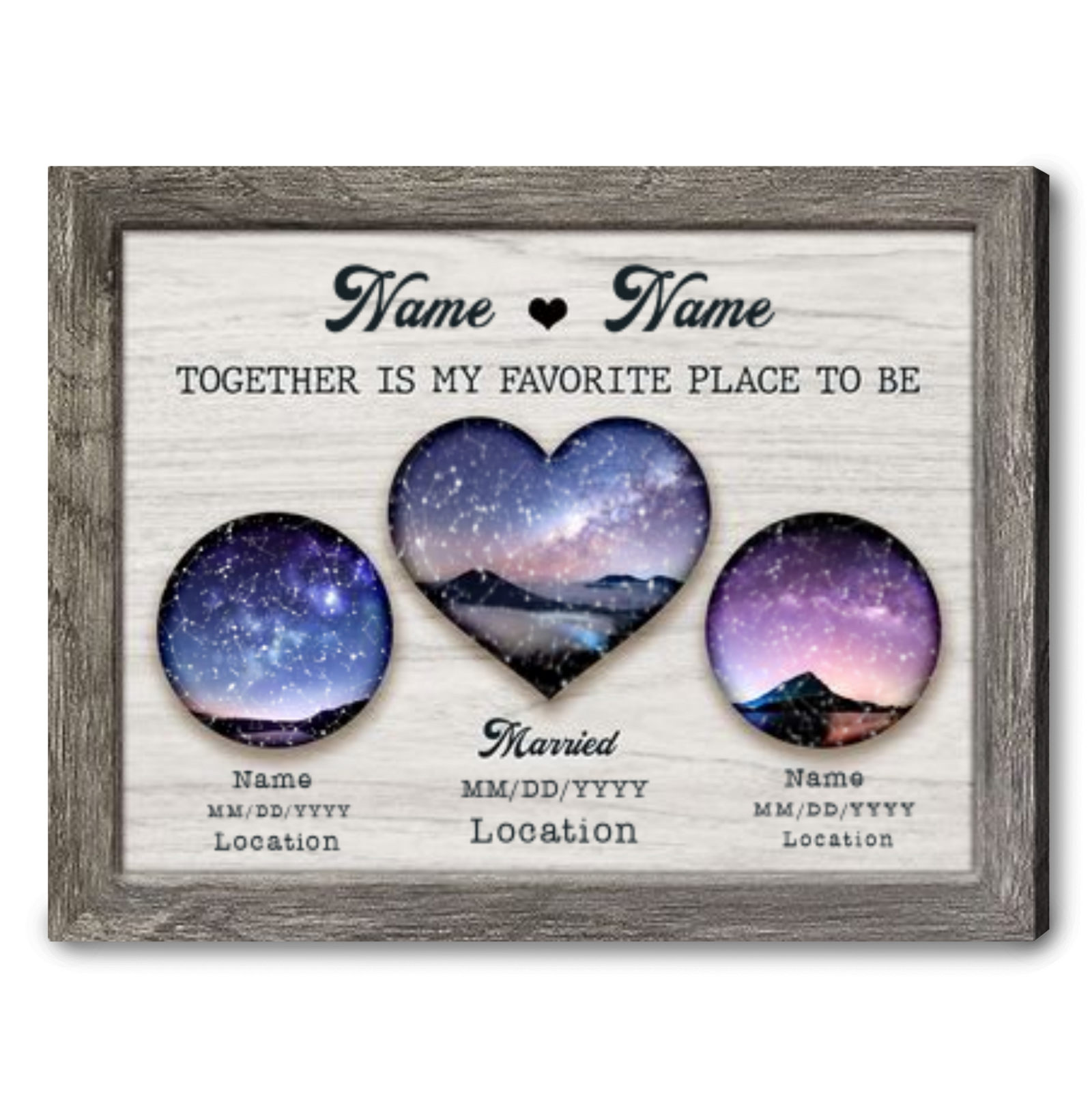 Star Map By Date And Location Custom Star Map Gift Love Wall Art Canvas
