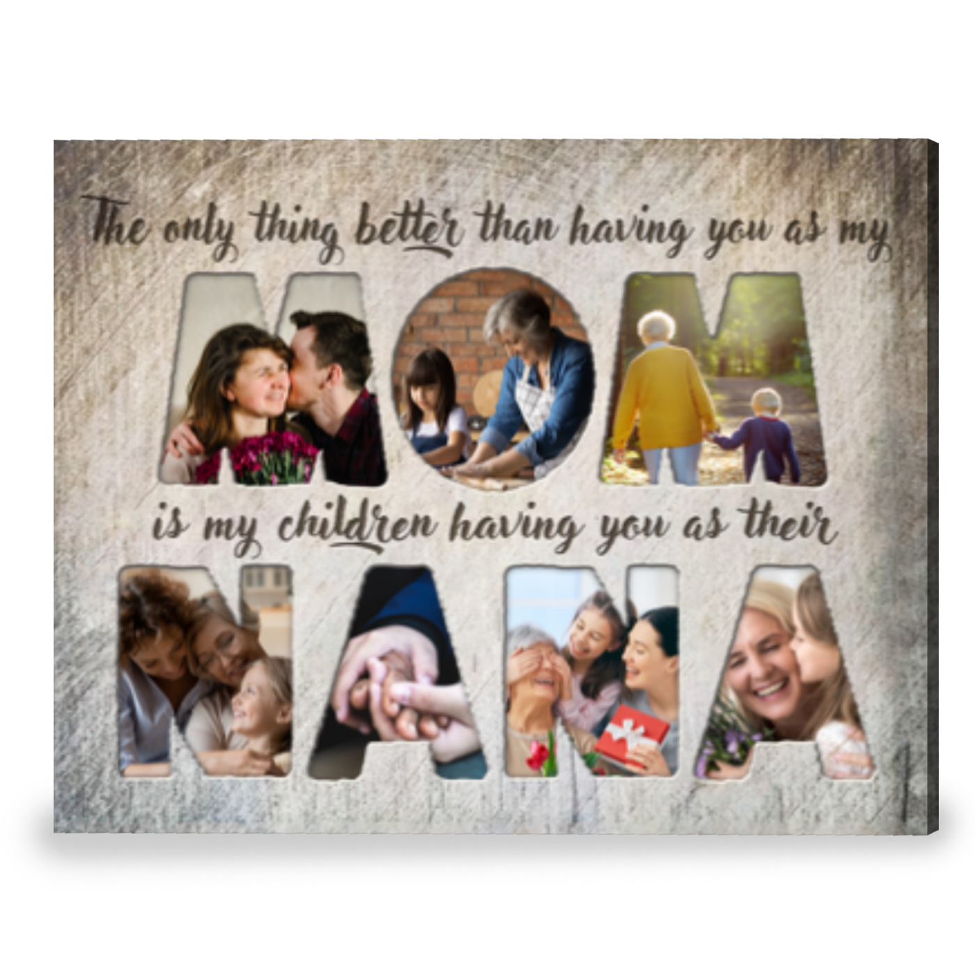 A Special Gift For Mother's Birthday Custom Photo Gift For Mom Canvas Print