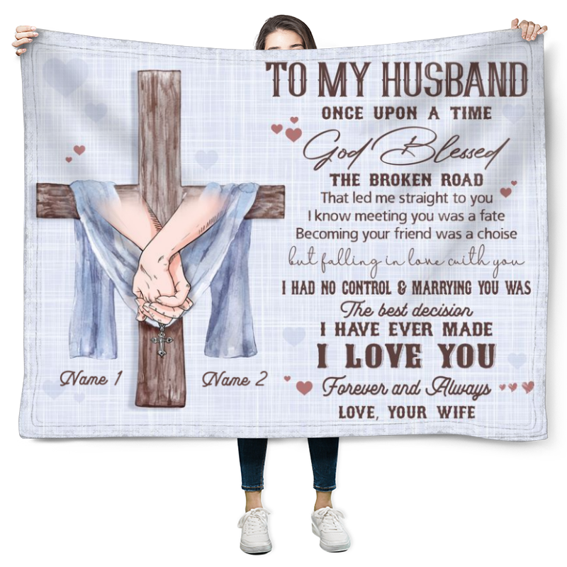 Personalized Blanket For Husband Best Family Gifts To My Husband
