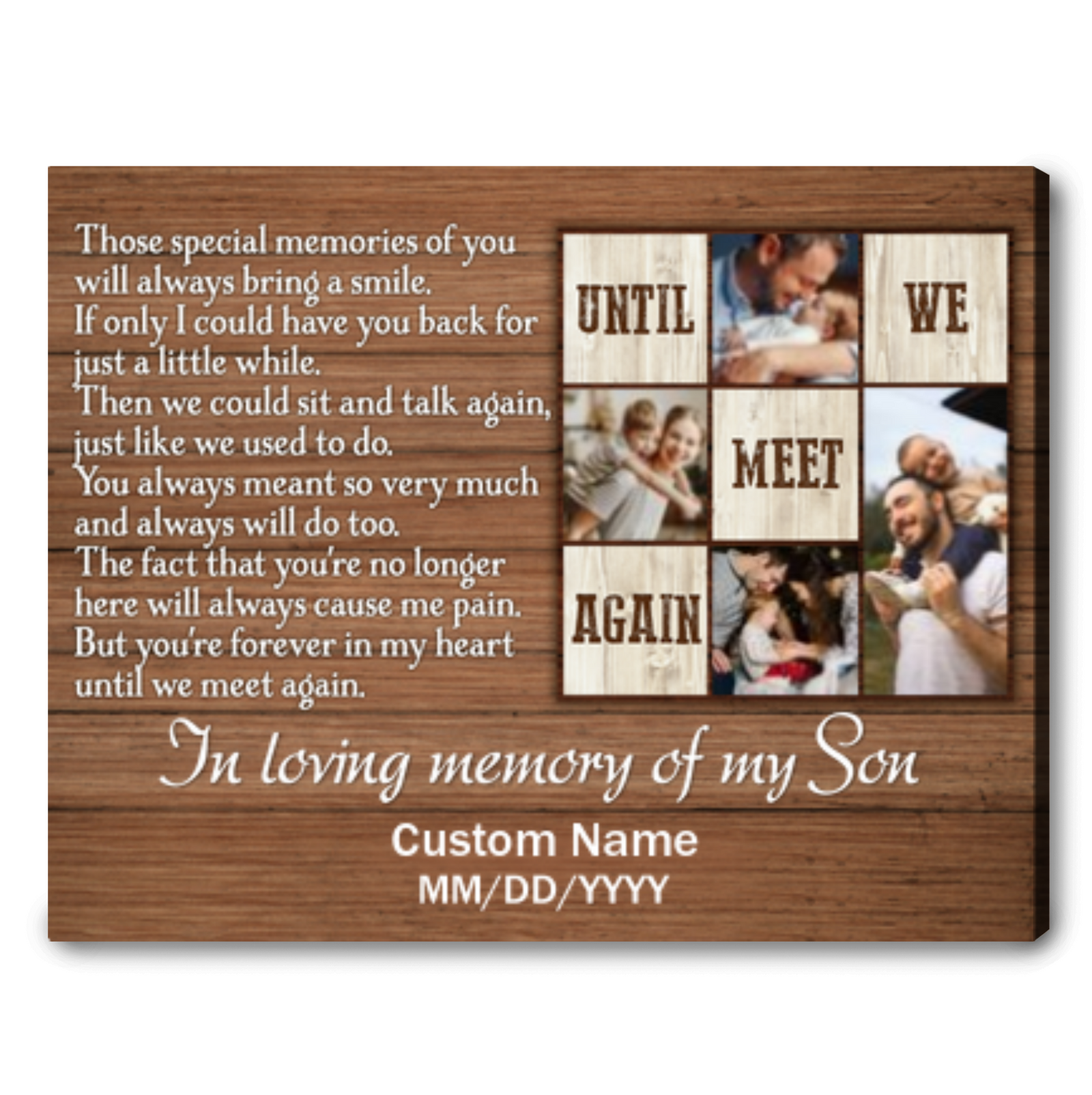 Loss Of Son Gift Memorial Deepest Sympathy Gift For Loss of Son Personalized Memorial Christmas Gifts