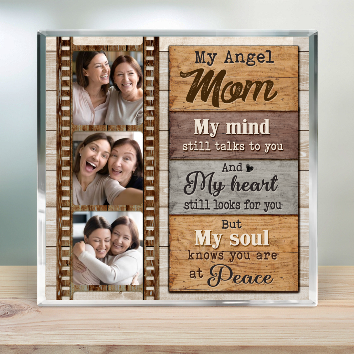 Personalized With Picture For Loss Of Mother Sympạthy Acrylic Plaque