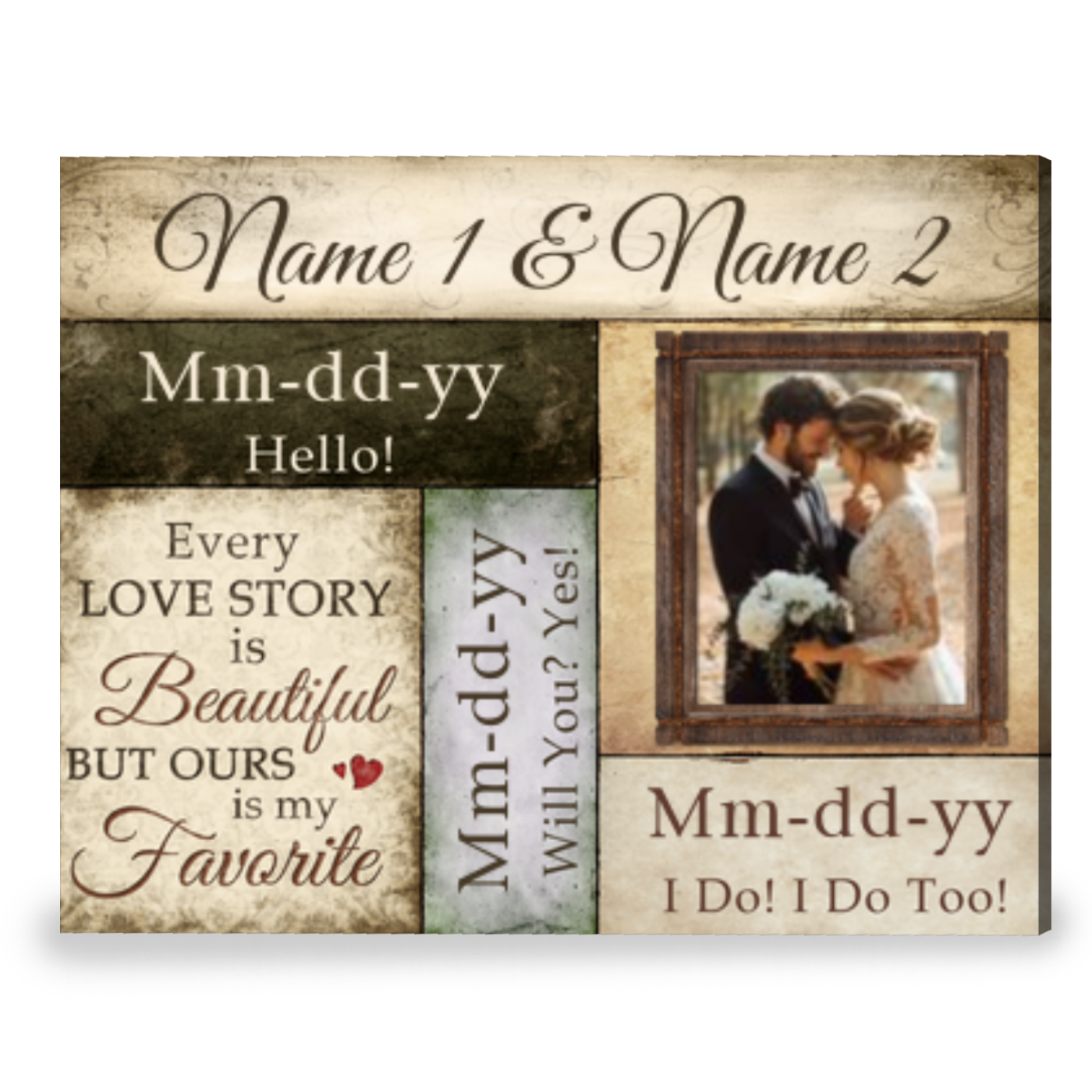 Best Personalized Gift For Anniversary For Couple Saving The Dates