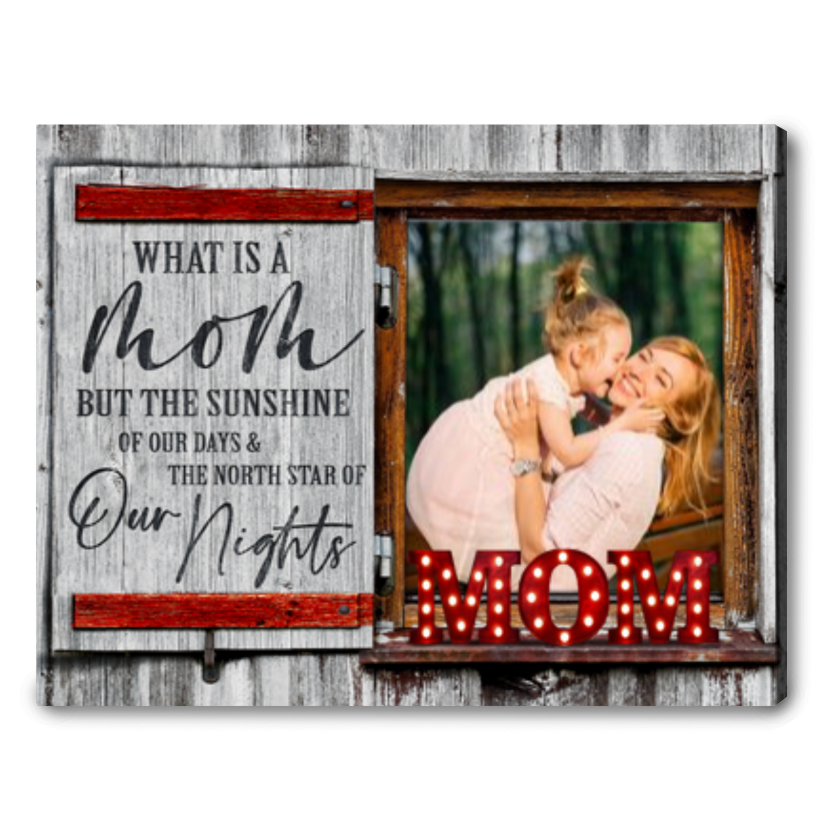 Mom Christmas Present Ideas Great Mother's Day Gifts Personalized Mother Daughter Canvas 