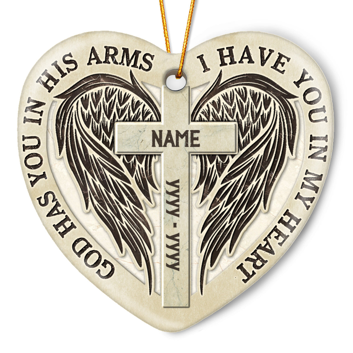 Personalized Christmas Memorial Ornament Sympathy Keepsake Gift