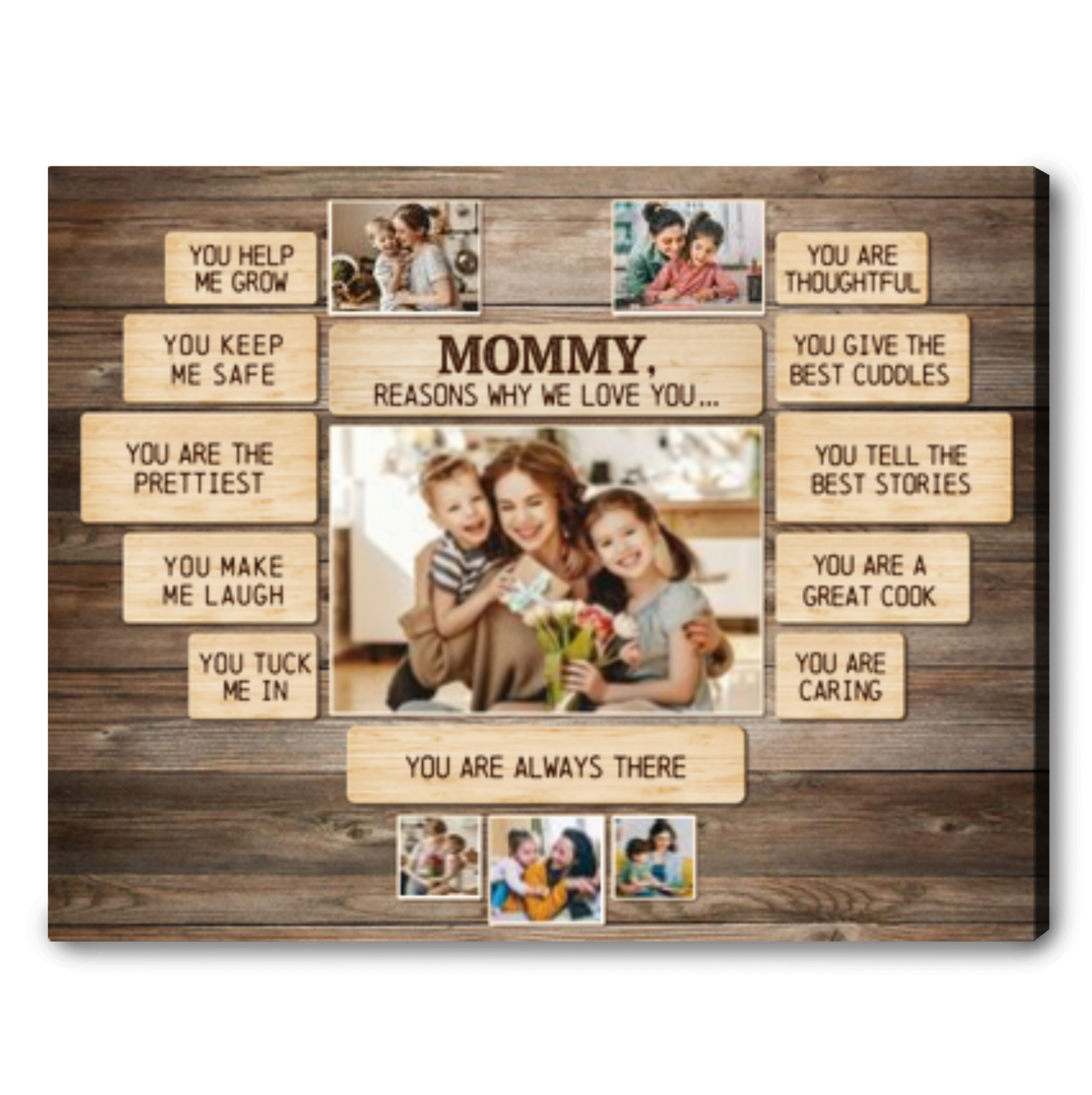 Best Personalized Gift For Mom Reasons Why We Love You Canvas Print