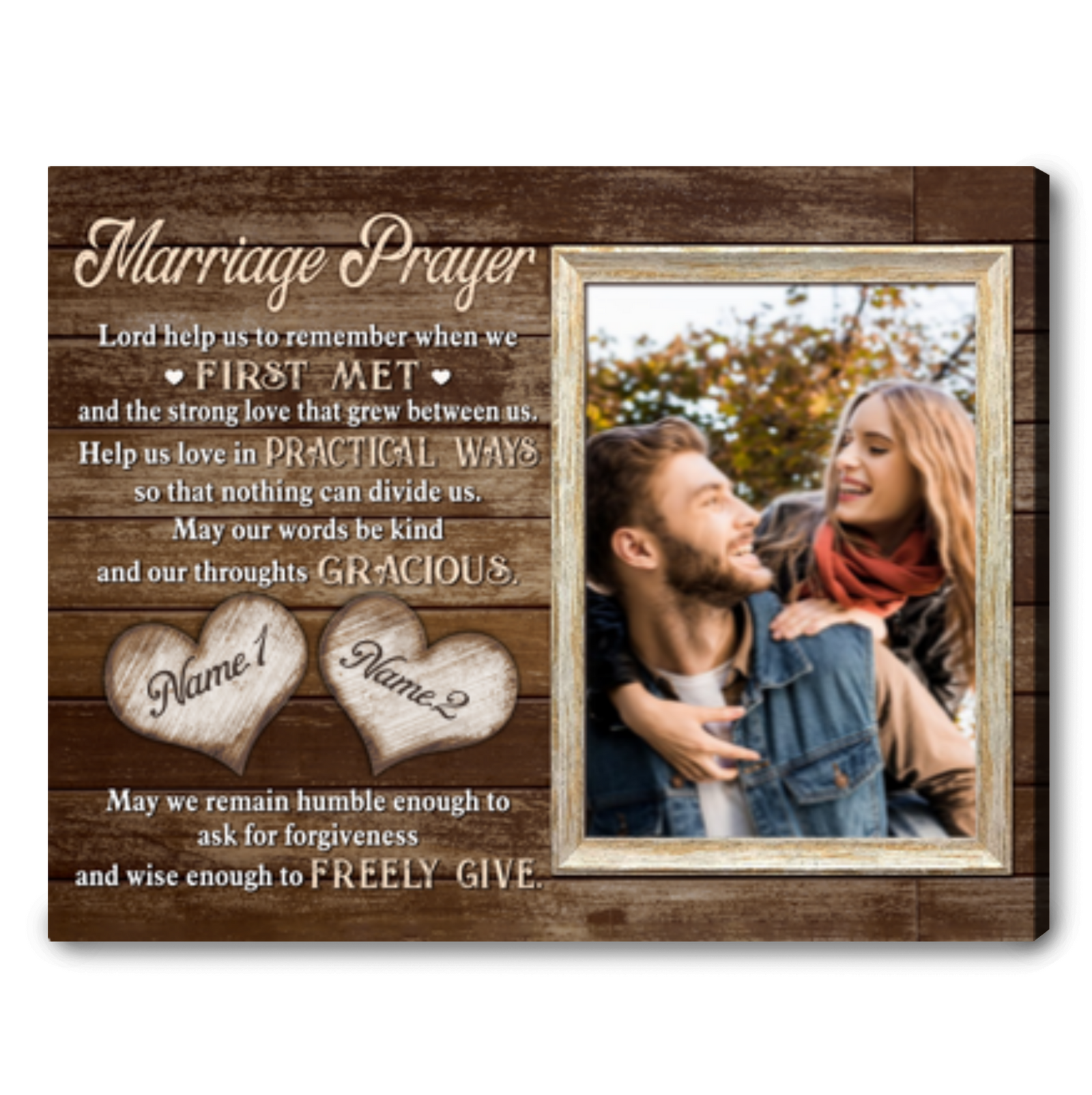Personalized Wedding Gift For Couple Unique Gift For Newly Married Couple