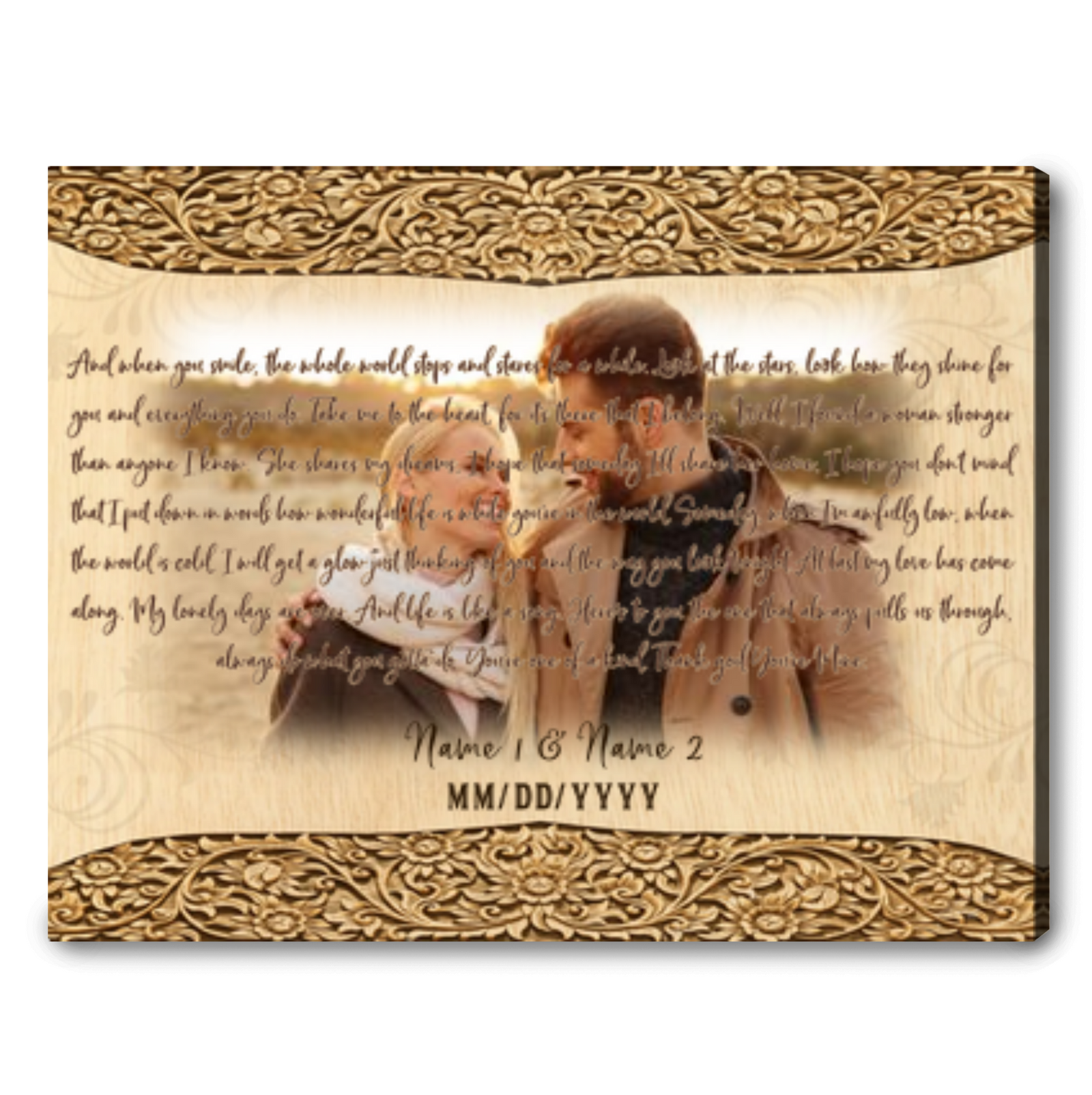 Most Popular First Dance Songs Wedding Custom Song Lyrics Gift Custom Printed Canvas Art