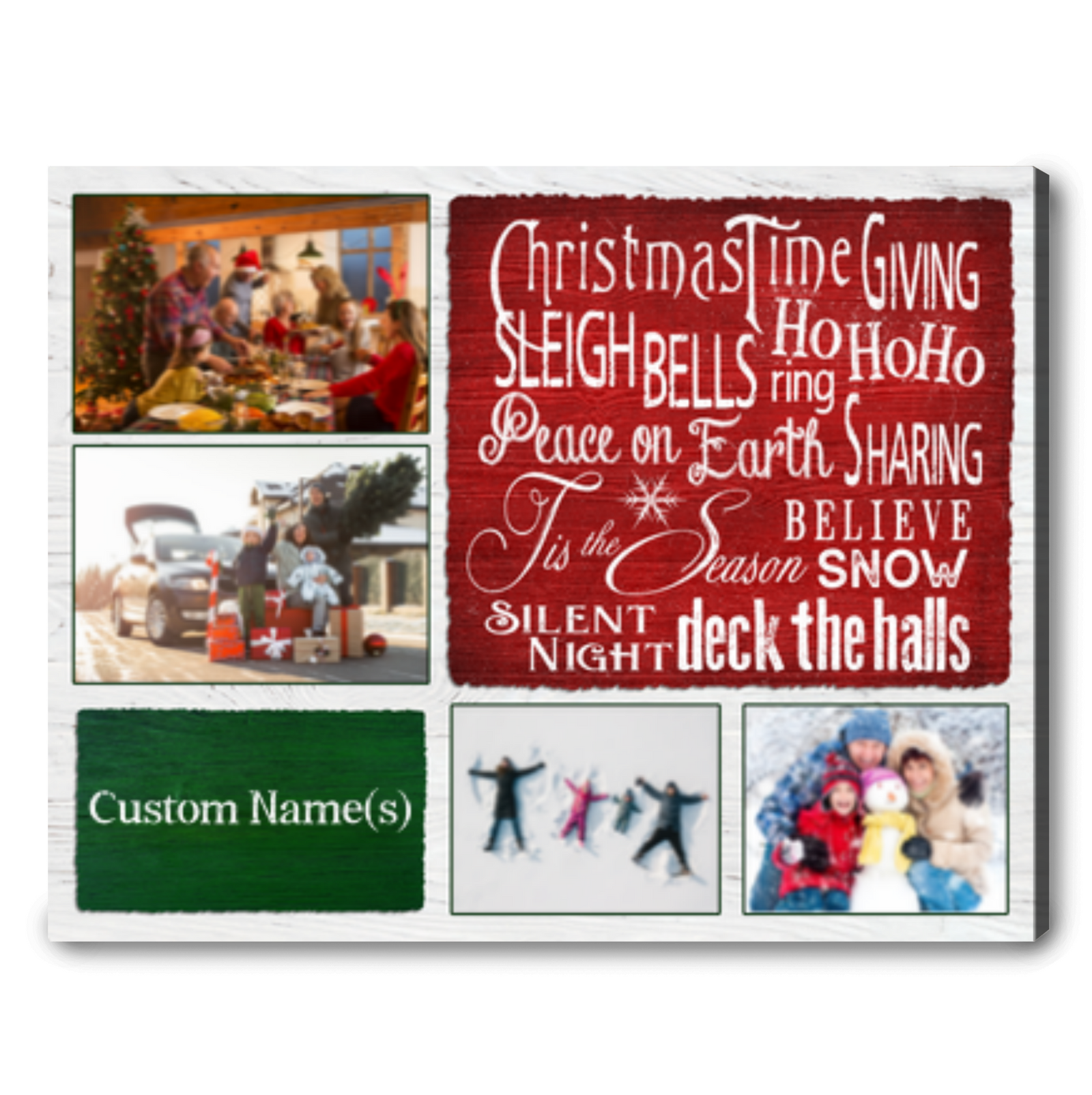 Custom Family Christmas Gift Decor Holiday Family Gifts 