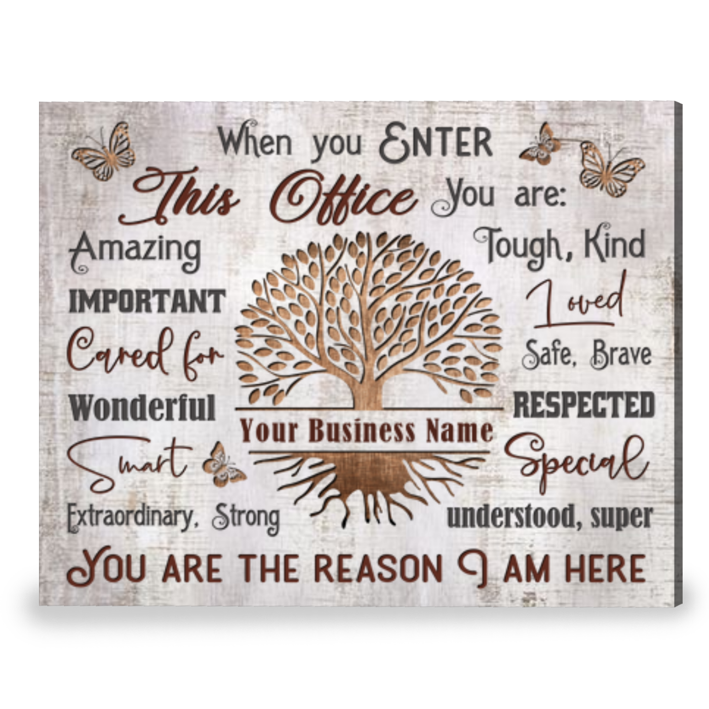 Inspiring Office Wall Art Uniuqe Personalized Gift Canvas Print