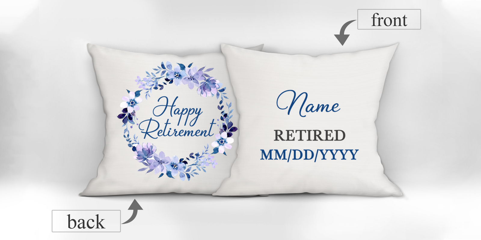 Personalized Retirement Gift For Her Beautiful Quality Pillow